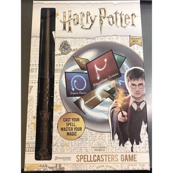 Pressman Other - Harry Potter Spellcasters A Charade Game With A Magical Spin Wand  Kid Toy 6+
